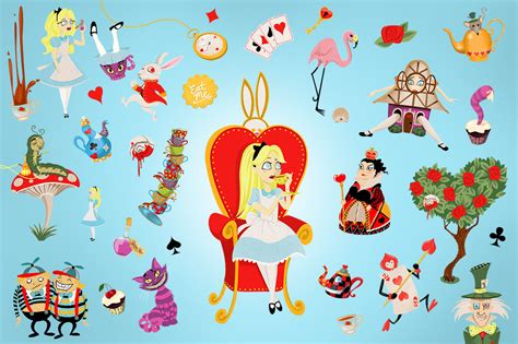 Alice In Wonderland Clip Art Collection By Dapper Dudell