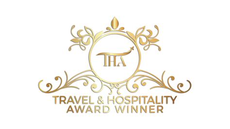 Travel Hospitality Award Winner Logo Golden