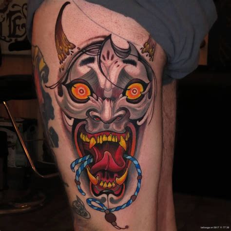 Tattoo mặt quỷ full lưng. Ý nghĩa ẩn sau hình xăm mặt quỷ ở chân mà bạn cần biết