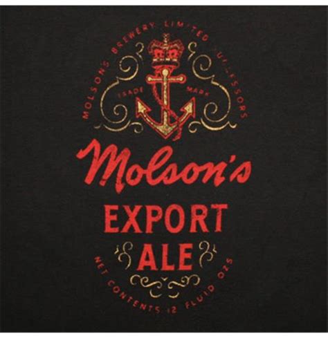 Official Molson Export Ale Tee Shirt Buy Online On Offer