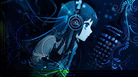 Anime Girl With Headphones Wallpapers On Wallpaperdog