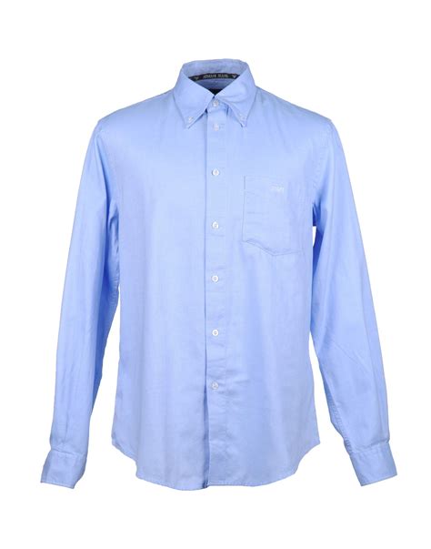 Armani Jeans Long Sleeves Formal Shirt In Blue For Men Sky Blue Lyst