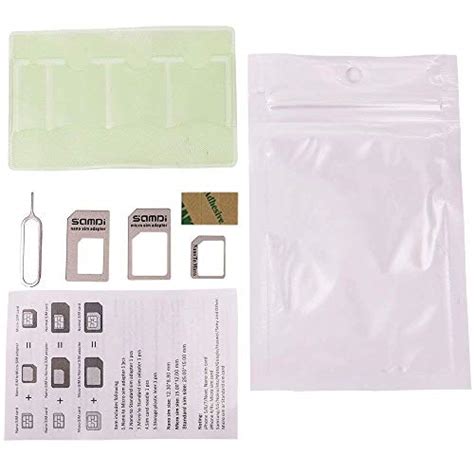 Samdi Sim Card Adapter Kit Includs Nano Sim Adapter Micro Sim Adapter