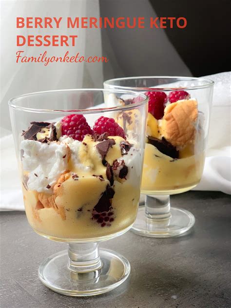 This dessert is just right for a summertime shindig. Berry meringue keto dessert - Family On Keto