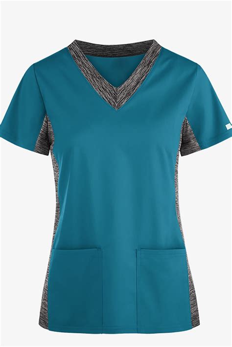 medical wear 4 way stretch tops nurses uniforms designs for hospital staffs tops stretch top