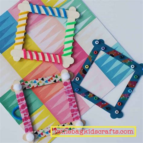 Popsicle Stick Picture Frames • In The Bag Kids Crafts
