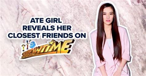 Ate Girl Jackque Gonzaga Reveals Whos Closest To Her On Its Showtime Abs Cbn Entertainment