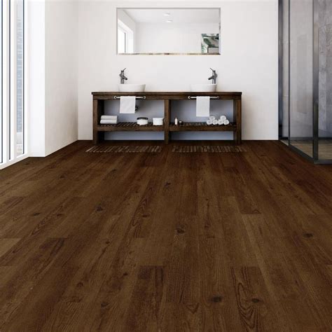 Durable vinyl planks offer the appearance of real pine flooring. TrafficMASTER Hickory 6 in. x 36 in. Luxury Vinyl Plank Flooring (24 sq. ft. / case)-12052 - The ...