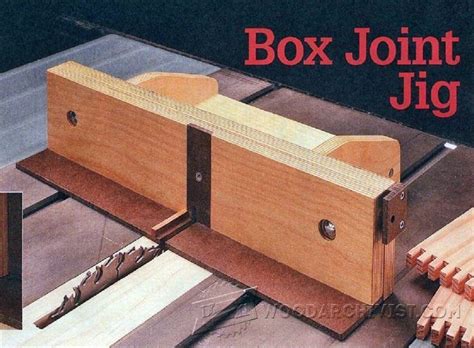 Box Joint Jig Plans Joinery Tips Jigs And Techniques Woodwork