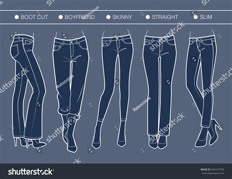 63 Womens Skinny Jeans Stock Vectors Images And Vector Art Shutterstock