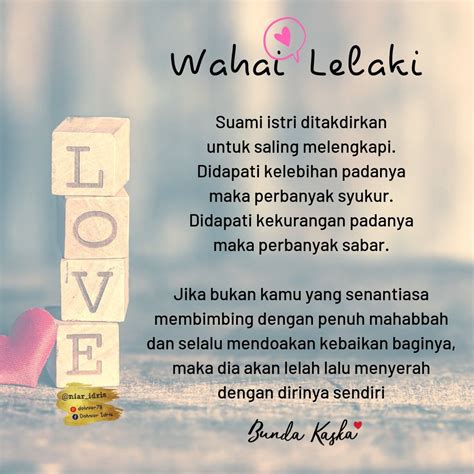 We did not find results for: Suami istri ditakdirkan untuk saling melengkapi | Kata-kata indah, Kutipan suami, Moto kehidupan