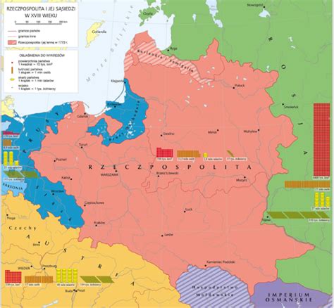 Polska Mapa Przed 1 Rozbiorem Polski