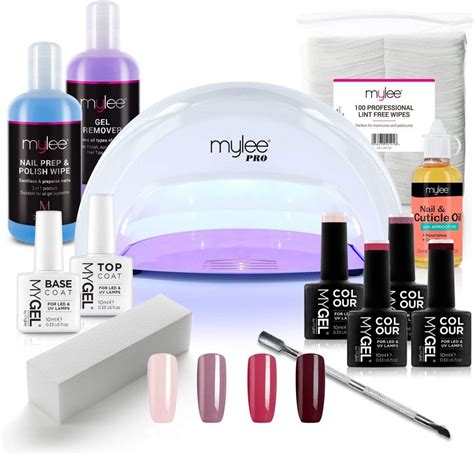 Best home gel nail kits. Gel nails at home with Mylee complete professional gel ...