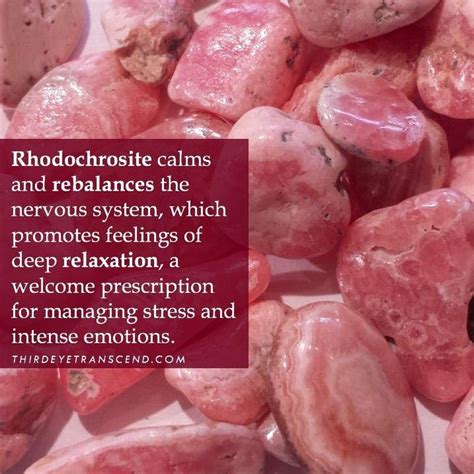 Thirdeyetranscend On Instagram Rhodochrosite Calms And Rebalances