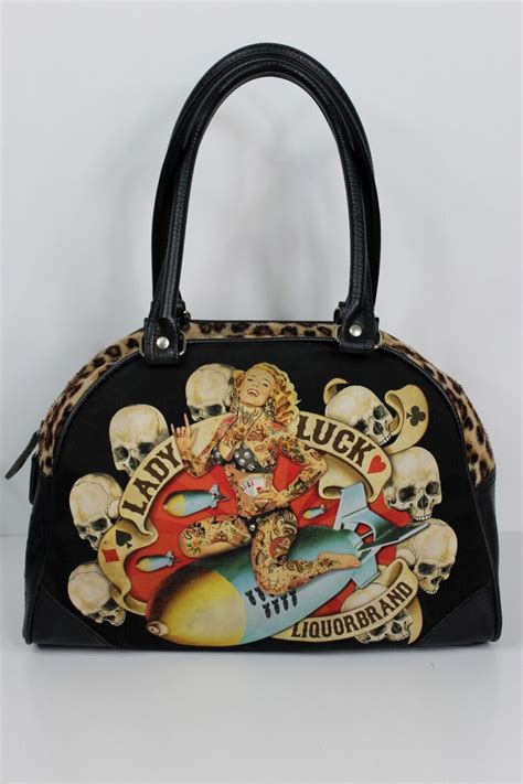 Liquorbrand Lady Luck Retro Rockabilly Style Bowling Bag Ebay