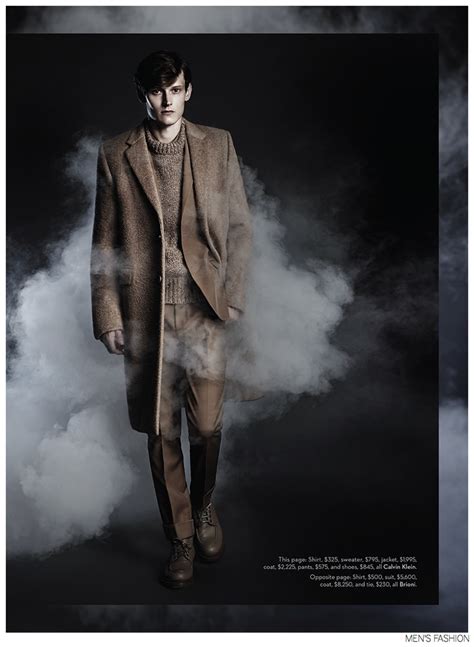 Adam Butcher Models Gray And Camel Hued Fall Styles For Mens Fashion