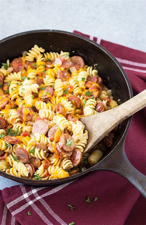 This spicy chicken sausage pasta is full of tender penne pasta, amazing chicken apple sausage, spicy jalapenos, sweet corn, and a creamy, dreamy sauce. 10 Best Andouille Sausage Pasta Recipes