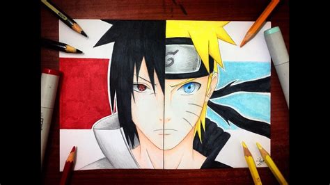 Speed Drawing Naruto Vs Sasuke Final Battle Drawing Naruto Hd