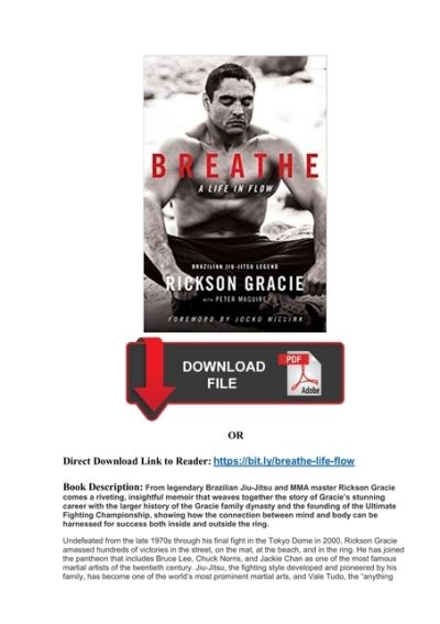 Full Book Pdf Download Breathe A Life In Flow By Rickson Gracie