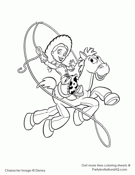 Explore 623989 free printable coloring pages for your kids and adults. Toy Story 2 Jessie Coloring Pages - Coloring Home