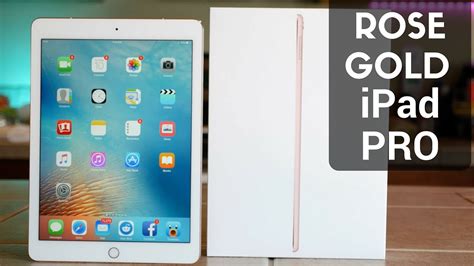 6,1 mm (0,24 inci) berat: Rose Gold iPad Pro 9.7-inch Unboxing and Overview - YouTube