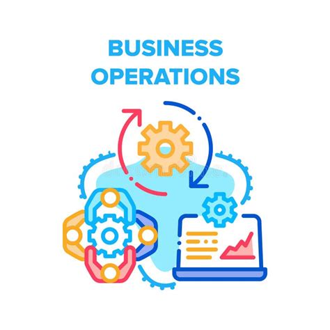 Business Operations Process Vector Concept Color Stock Vector