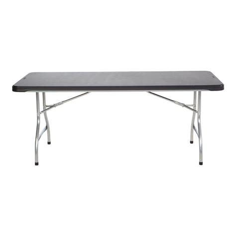 Metal kitchen tables ukzn logo png. Lifetime 72 in. Black Plastic Stackable Folding Banquet ...