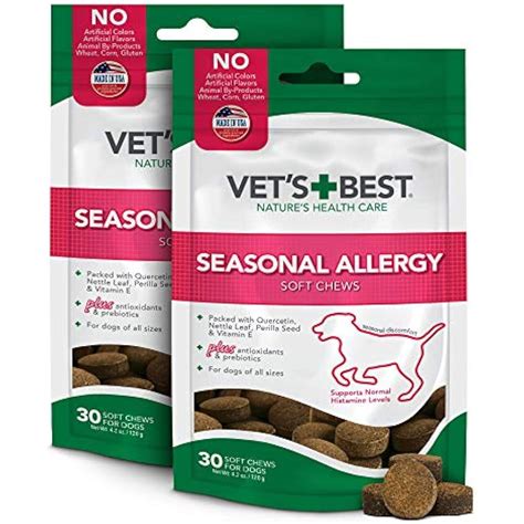Chew Toys Vets Best Seasonal Allergy Soft Dog Supplements Soothes Dogs