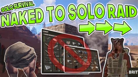NAKED TO SOLO RAID Rust SOLO SURVIVAL Gameplay SHALL NEVER REPEAT