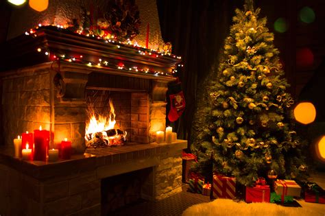 4k, 5k, christmas, white background, pose, glance, smile, hands, winter hat, tape measure. Christmas Fireplace Wallpapers - Wallpaper Cave