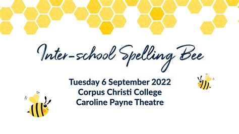 2022 Inter School Spelling Bee — Corpus Christi College