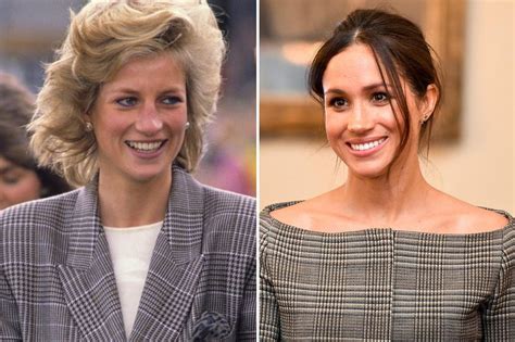 Meghan Markle Sports Prince Of Wales Check Mirroring One Of Princess Dianas Iconic Looks