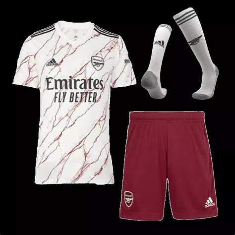 Arsenal Away Full Kit 202021 By Adidas Gogoalshop