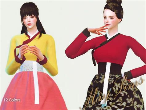 Hanbok Korean Traditional Dresses At May Sims Sims 4 Updates Sims 4