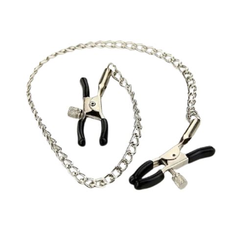 Nipple Clamps Chain Adult Sex Toy Fetish Adjustable Clamps Erotic Kink