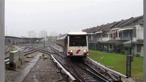 This is also a great solution for you to get this bustling city. Kuala Lumpur LRT Ampang Line train arrives to Ampang ...