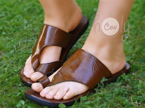 handmade leather sandals brown leather sandals womens etsy