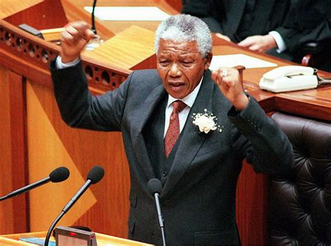 nelson mandela south africa s first black president d