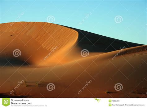 Sand Dunes In Desert Stock Image Image Of Formations 19265409