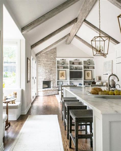 Use your fixture the right way to make the most of this architectural feature. 11 Stunning Vaulted Ceilings | Vaulted ceiling kitchen ...