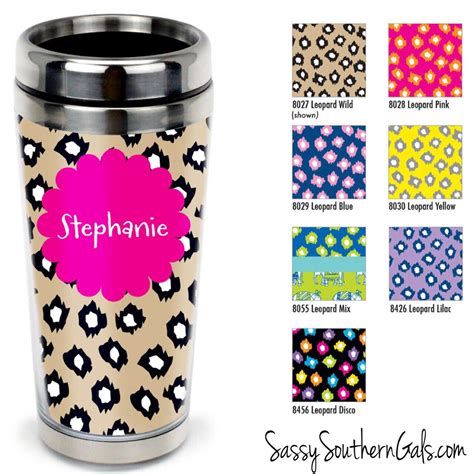 monogrammed travel tumbler