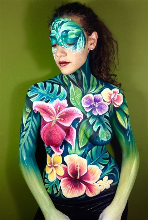 Silvia Vitali Body Painting Flowers Face Painting Academy Https