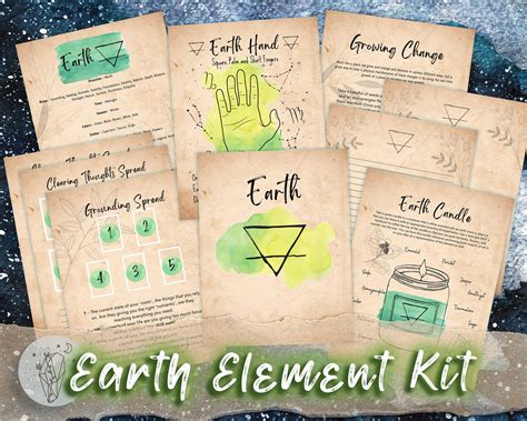 Four Elements Printable Pages Earth Air Fire Water Elemental Bos Pages