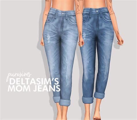 Deltasims Mom Jeans Puresims Sims 4 Clothing Sims 4 Mom Jeans