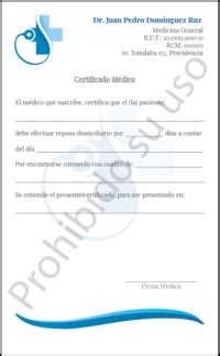 Certificado Medico Recetas Medicas Impresion Digital