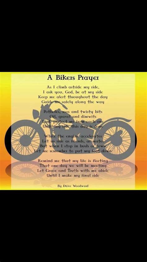 Bikers Prayer Bikers Prayer Brotherly Love Harley Davidson