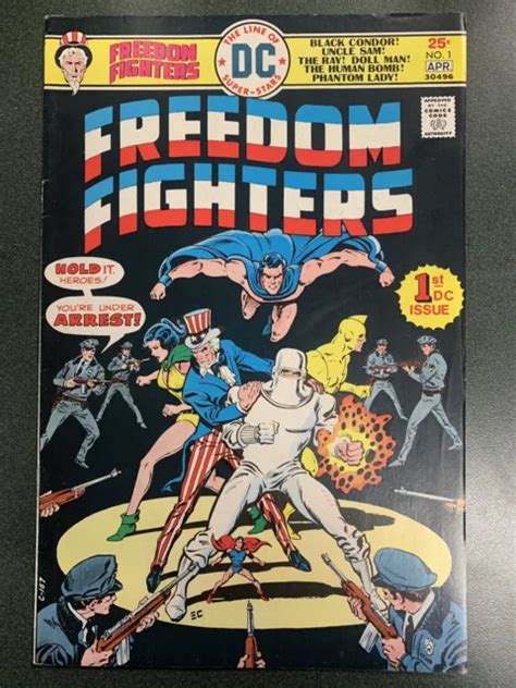 Freedom Fighters Dc Premiere Issue Ernie Chan Fn Vf Picclick