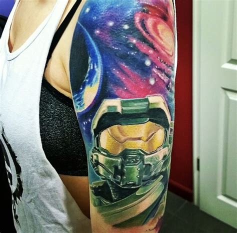 Halo Tattoo By Tomas Limited Availability At Redemption Tattoo Studio