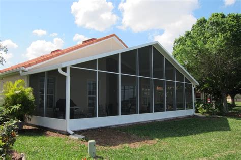 These specialty all season patio enclosures have reinforced roof and structure that can support snowloads up to 30 psf. Deland Pool Screen Enclosures