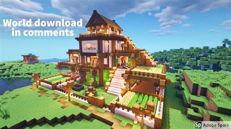 As you can see this is a pretty big build project, we are going to need a lot of materials. Minecraft: How to Build a Large Spruce Mansion | Large ...